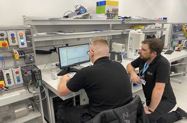 Image showing engineering equipment in a training facility